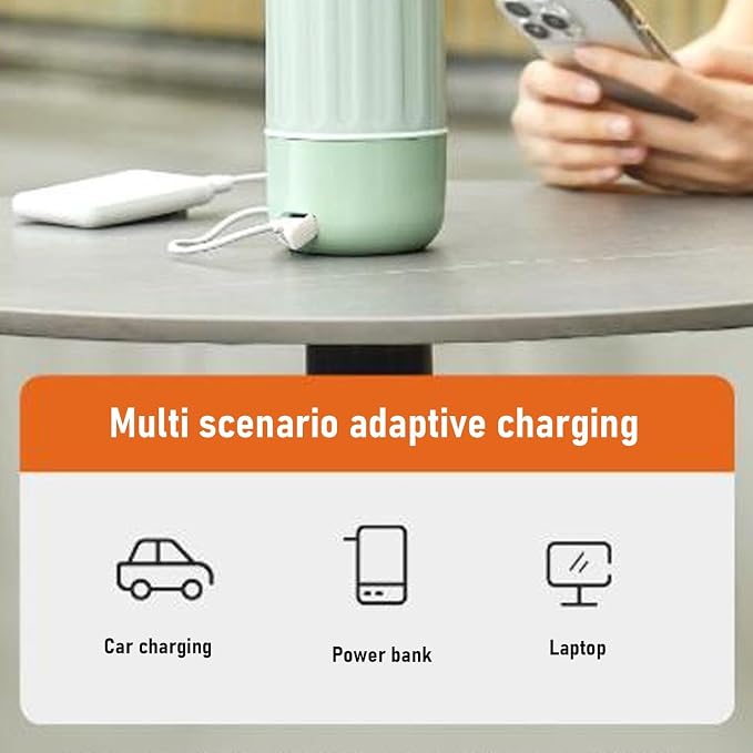 fosa Portable Electric Kettle, Cordless Travel Kettle Car Heating Cup 500ml, 50W Fast Boiling 30H Constant Temperature with 5 Settings, for Camping Office Travel (Green)
