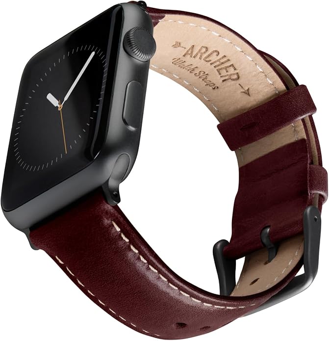 Archer Watch Straps - Top Grain Leather Watch Bands for Apple Watch
