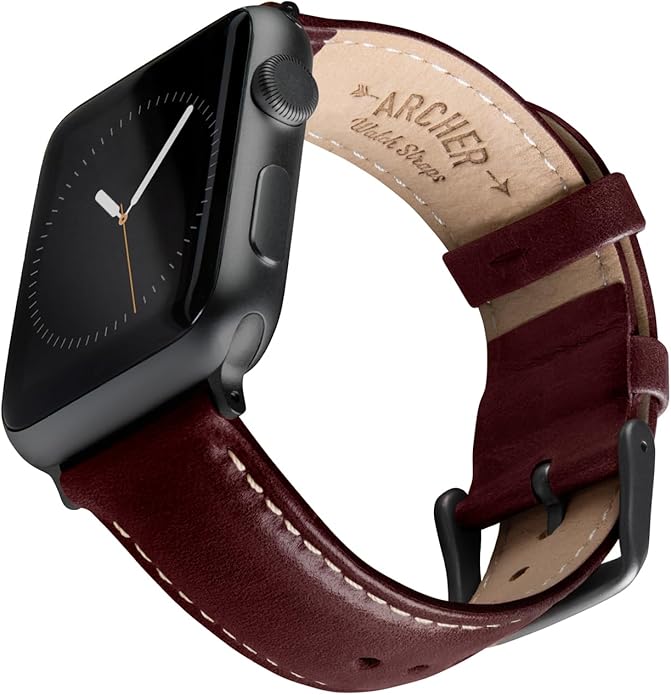 Archer Watch Straps - Top Grain Leather Watch Bands for Apple Watch