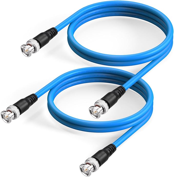 Superbat SDI Cable BNC Cable 3G/6G/12G HD-SDI Cable (Belden 1694A，3ft Supports HD-SDI/3G-SDI/4K/8K Camera SDI Video Cable Precision Video Cable (2Pcs)