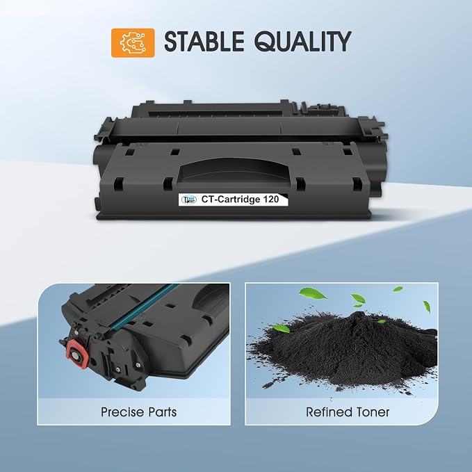 120 Toner Cartridges Compatible for Canon 120 CRG-120 CRG120 ImageCLASS D1120 D1550 D1150 D1320 D1350 D1300 D1520 D1500 D1100 D1370 D1180 D1170 MF6680DN MF417dw Printer (Black, 2-Pack)