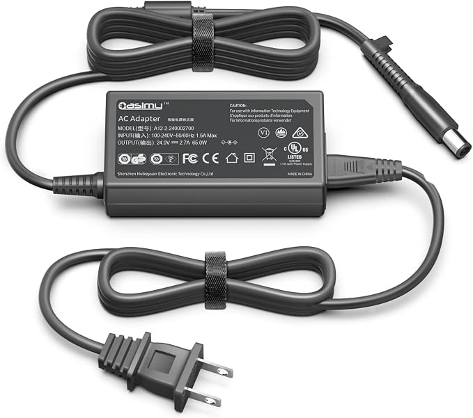 24V 2.7A AC/DC Adapter Charger Compatible with Medistrom Pilot-24 Lite 645759689818 P24MPLBP1 PowerLite 24 PowerBank Pilot-24Lite CPAP Battery Backup Adaptor Power Supply Cord