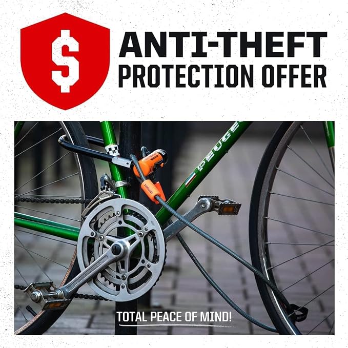 Kryptonite Keeper 712 Combo Bike Chain Lock, 4-Foot 7mm Steel Heavy Duty Anti-Theft Resettable Combination Chain for Bicycles, E-Bikes & Scooters, Sold Secure Bronze | chain-bike-locks