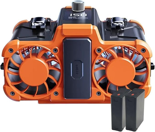 Detachable Battery 150 Adjustable Waist Fan Super Strong Wind | USB Charging & Reverse Charging Hiking Commute/School Lighting Hands-Free Quiet Operation