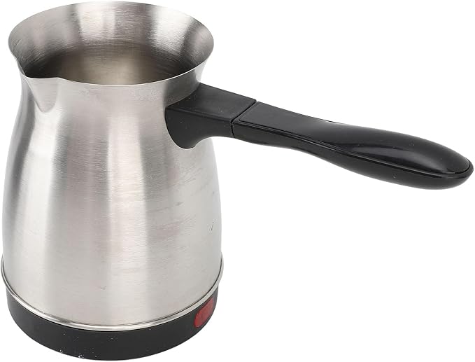 banapoy Electric Turkish Coffee Maker Machine, Stainless Steel Greek Turkish Coffee Pot with Anti Scald Handle, Heating Tea Maker Kettle for Arabic Tea Milk, banapoymf7p5tekia
