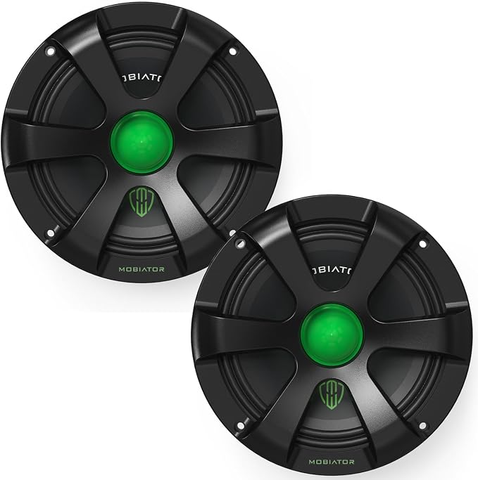 Midrange Loudspeakers MB-M654 6.5'' 600W Max, 4 Ohms High Efficiency Car Audio Door Speakers for Car or Truck Stereo Sound System-Black (2 Speakers) (MB-M654)