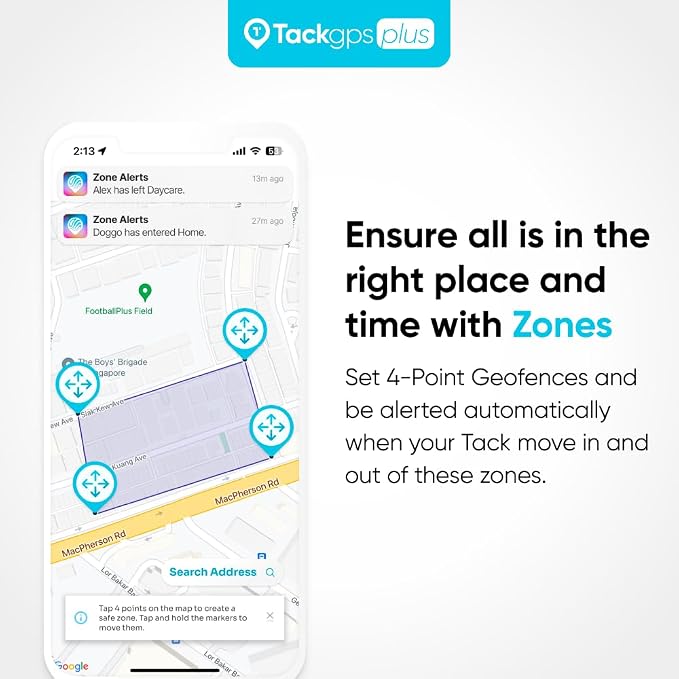 Tack GPS Plus Care Bundle with Lowest Monthly fee + 30 Days Battery Life. Fall Detection + SOS Alerts + Indoor Elevation Finder - for Kids, Elderly, Autism, Alzheimer, Dementia, Special Needs