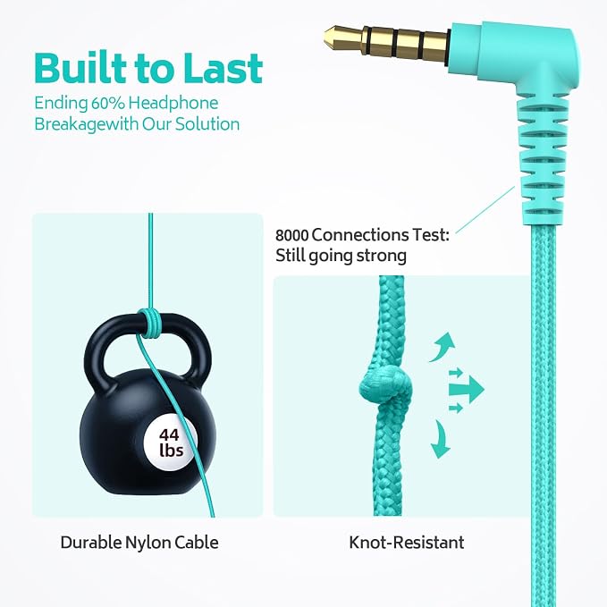 AILIHEN Kids Headphones Bulk 10-Pack for K-12 School Classroom, On-Ear Wired Headset with Microphone for Students Children with 93dB Volume Limited, 3.5mm Jack for Chromebooks Tablets Laptop Computer
