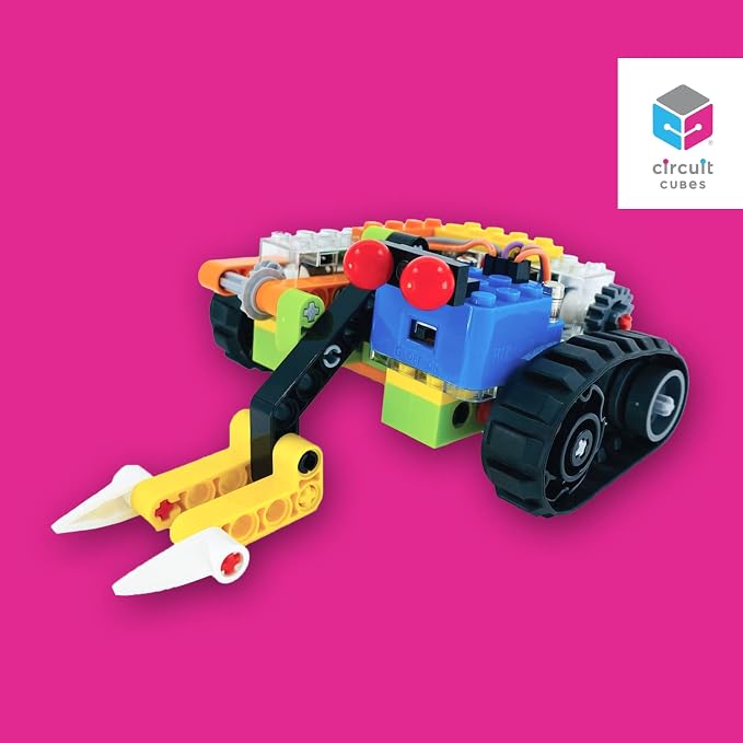 Circuit Cubes Robots Rumble Kit – 2 Player Remote Control Robotics Kit - STEM Learning Toy for Kids Age 8 and Up