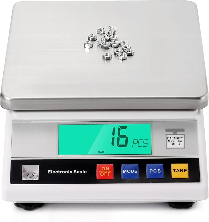 CGOLDENWALL High Precision Scale 5kg 0.1g Digital Accurate Electronic Balance Lab Scale Laboratory Industrial Scale Weighing and Counting Scale Scientific Scale CE 0.1g (5kg, 0.1g)