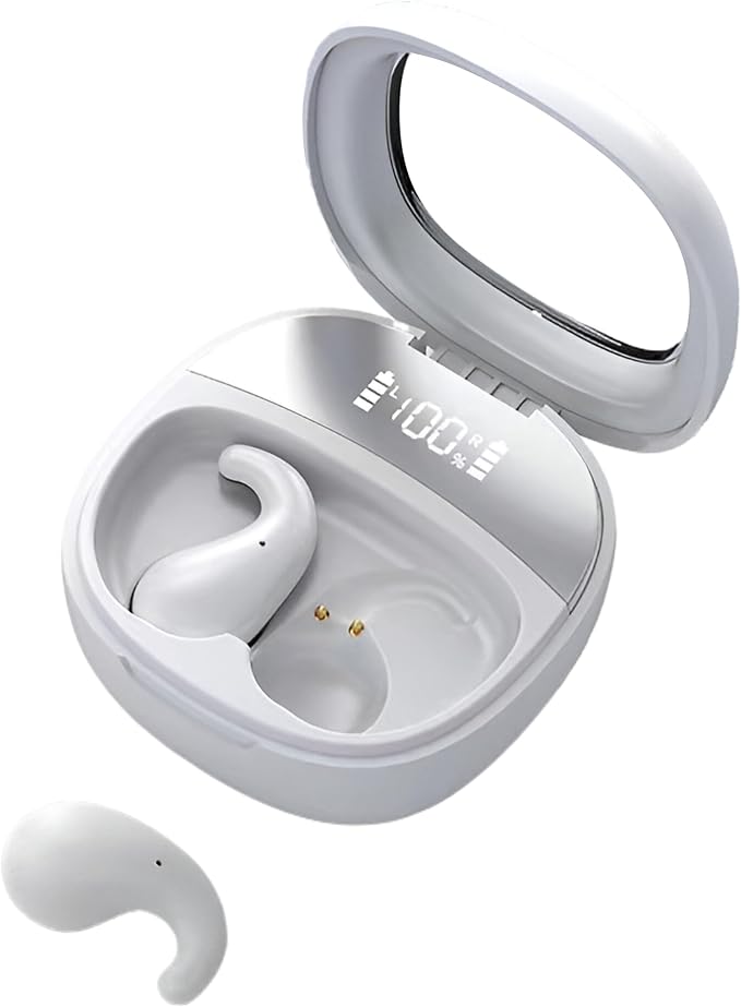 Innovative Sleep Mode Sleep Earbuds for Side Sleepers (Snow) | Comfortable side sleeping, Innovation Sleep Mode, Non-in Ear Canal Design, Invisible Earbuds, Bluetooth 5.4