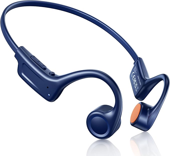Kinglucky Open Ear Bone Conduction Headphones, 23.5g Ultra-Light Wireless Bluetooth 5.4 Sports Headphones, Comfortable Fit, IPX5 Waterproof for Running, Cycling, Workout, Walking