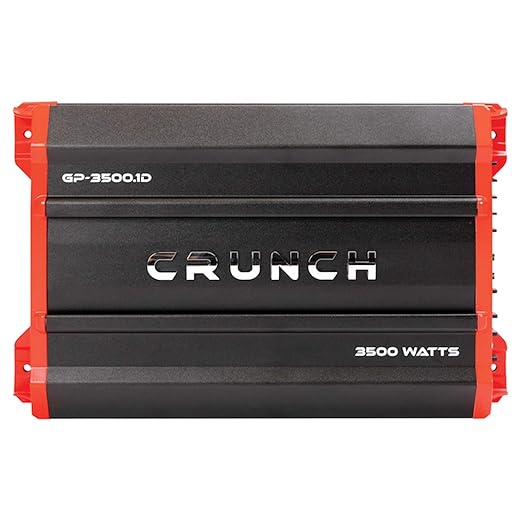 Crunch Ground Pounder GP-3500.1D 3500 Watt Monoblock Amplifier