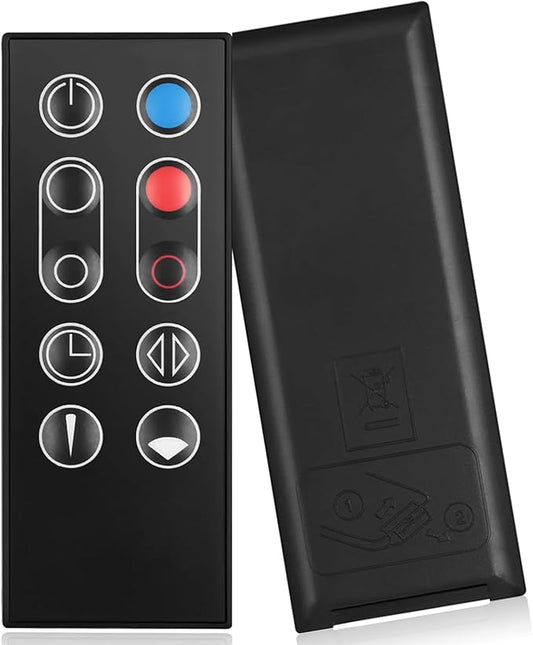 Replacement Fan Remote Control for Dyson AM09 Hot + Cool Heater Tower Fan (No Battery), Black
