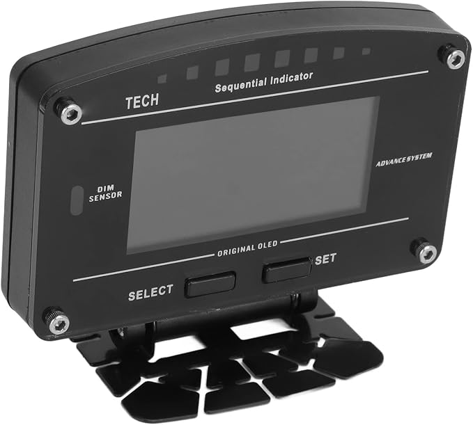 DO907OBD 9V 16V OBD2 Gauge, Multifunctional Car Dashboard LCD Display, Digital Race Dash Display with Alarm Function, High Brightness Screen, Simple Installation for All 12V Vehi