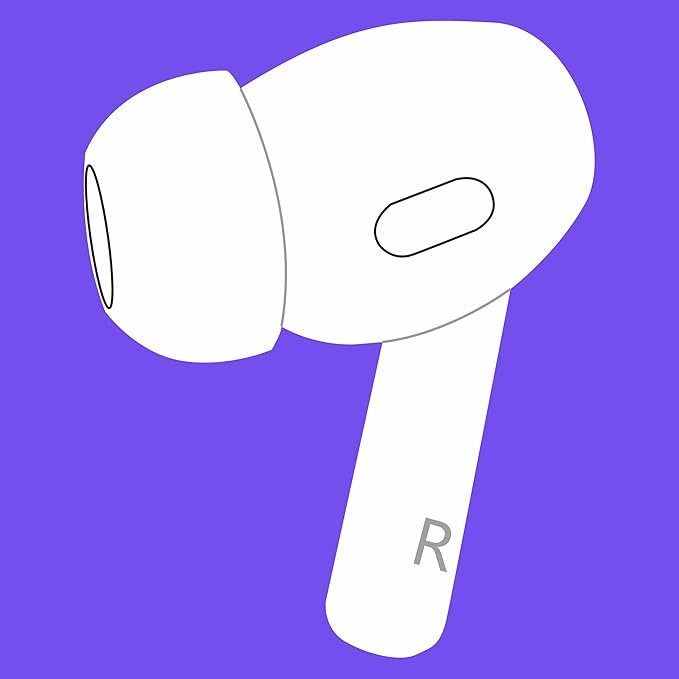 Meenova Single Right Earbud Replacement for Pods Pro (2nd Generation) Lighting, Legit A2698 Earbuds, A2699 One Right Ear Side Only, OEM A2700, Compatible with Original Air Pros 2 Earpads, Used Pod 2