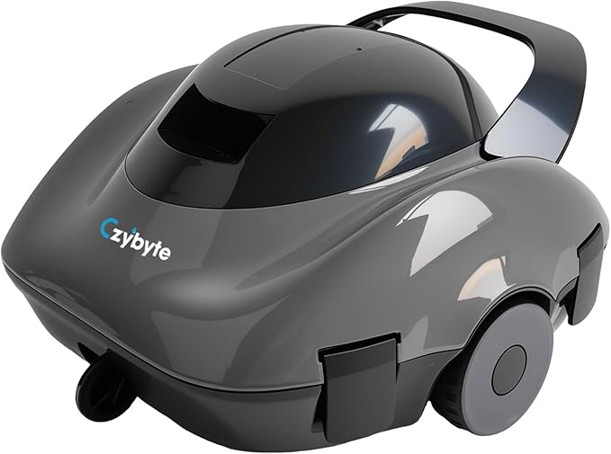 Robotic Pool Cleaner, Cordless Pool Vacuum with 18.5 GPM Powerful Suction,120-Min Runtime, Self-Parking, Pool Vacuum for Above-Ground & Flat Pools to 860 sq.ft，Dark Gray