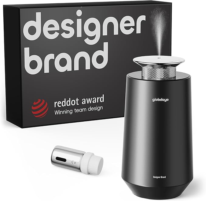 Smart Car Air Freshener Diffuser - Included Luxury Hotel Quality Aroma Oil with Rechargeable Waterless Essential Diffuser, Auto On/Off Adjustable Concentration Scent Machine（i400B）