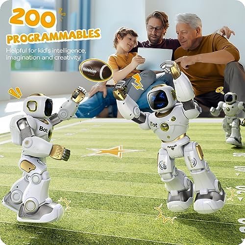Ruko 1088 Gold Smart Robot and 18011 Black Gold Robot Dog Toy for Kids