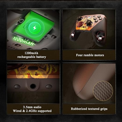 GameSir G7 Pro Wired Xbox Controller for Xbox Series X|S, TMR Sticks, Hall Effect Triggers, 4 Remappable Buttons, 1000Hz PC Mode, PC & Android Controller (Dragon’s Dogma II)