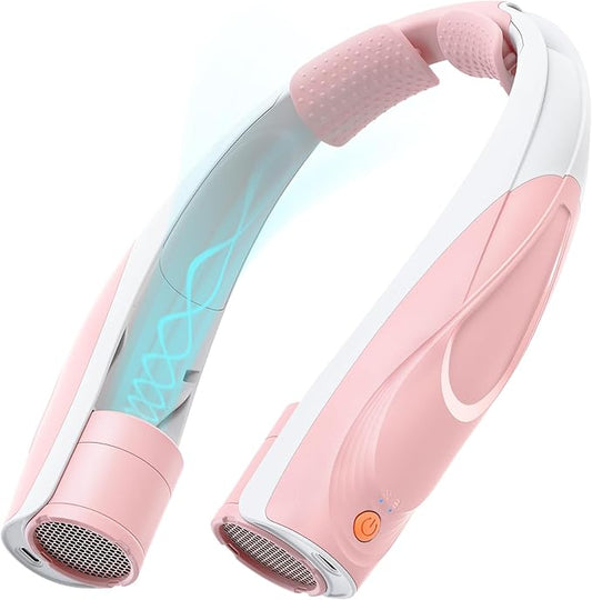 Portable Neck Fan - 6000mAh Rechargeable Personal Fan with 6 Speeds, 360° Cooling Surround Airflow, 20H Long Battery Life Hands-Free Wearable Fan for Outdoor Travel, Office, and Sports