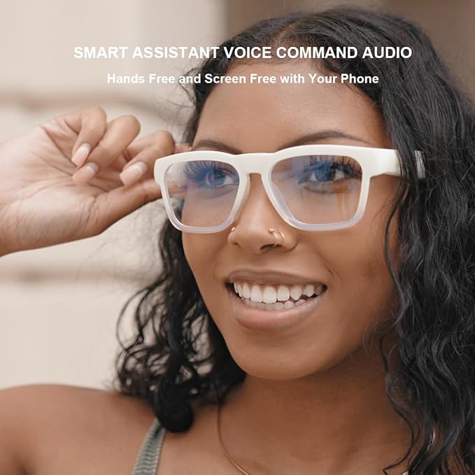 OhO sunshine Bluetooth Audio Sunglasses, Lightweight Open Ear Sport Glasses, 10H Playtime,Water Resistant with Voice Control