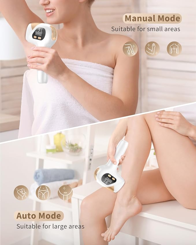 IPL Hair Removal, Laser Hair Removal for Women and Men, Safe at-Home Epilator Hair Removal Device for Armpits Back Legs Arms Face Bikini Line