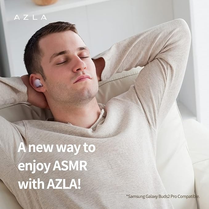 AZLA MAX ASMR Standard Earbud Tips, Medical Silicone IEM Ear Tips | Pressure-Free Fit, Compatible with Sony WF-1000XM6, WF-1000XM5, Beats Power Beats Pro 2, and other wireless earbuds