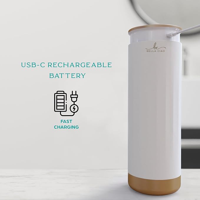 Bella Ciao Makeup Brush UV Sanitizer – Kills 99.9% of Germs, Disinfects Brushes, Rechargeable Electric Makeup Brush Cleaner Machine, Safety Shutoff, Great for Makeup Artists, Home Use
