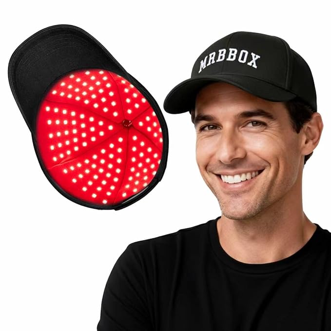 Red Light Hair Growth Cap, 528 Total Light Emitters, Red Light Therapy for Hair,Adjustable Fit,At-Home Sessions for Men & Women, Irradiation Aesthetic