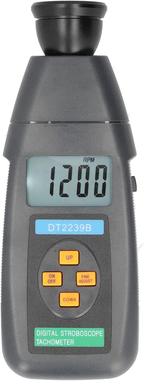 Handheld Digital Stroboscope Tachometer Non-Contact RPM Meter for Engine Motor Testing Industrial Use