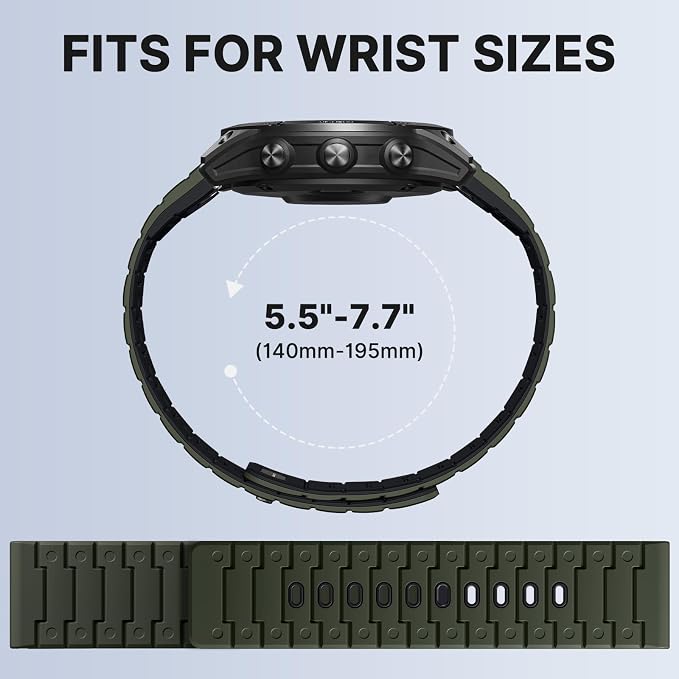 Bandletic 22mm Quick Fit Watch Bands Compatible with Garmin Fenix 8 47mm 7 6 Pro 5 Plus Watch Band, Magnetic Straps for Instinct 3 2, for Forerunner 965/955/945/935/Approach S62/S60 /Epix 2/Descent G2