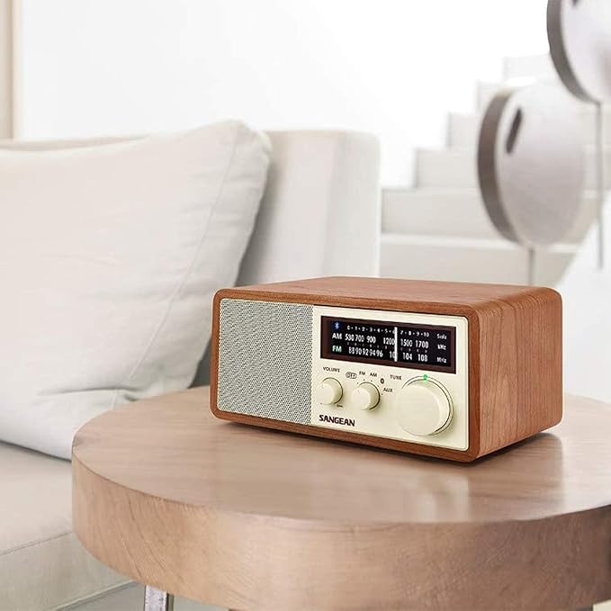Sangean WR-16 AM/FM Bluetooth Wooden Cabinet Radio