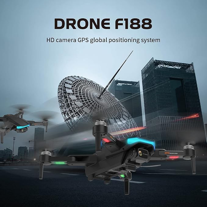 GPS Folding Drone with Brushless Motors, 6K HD Camera, 56 Min Flight, 1000M Range | Altitude Hold, Auto Return, RC Quadcopter for Adults