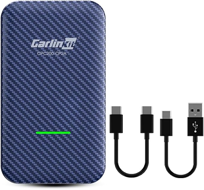 Carlinkit 4.0 Wireless Android Auto & CarPlay Adapter, Convert Wired carplay to Wireless carplay and Wireless Android auto,Plug & Play for Factory Wired Caplay Cars, Fast Connection