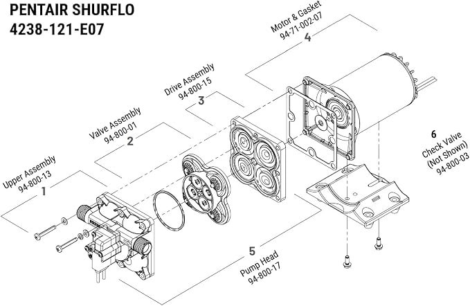 PENTAIR SHURFLO 4238-121-E07 Blaster II Washdown Pump, 12V Marine Diaphragm Pump, 3.5 GPM 45 PSI, Self Priming for Boat Deck RV Fresh Saltwater Cleaning