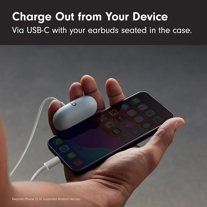 Beats Solo Buds - Wireless Bluetooth Earbuds with USB-C Charging Cables (1.5) - Storm Gray