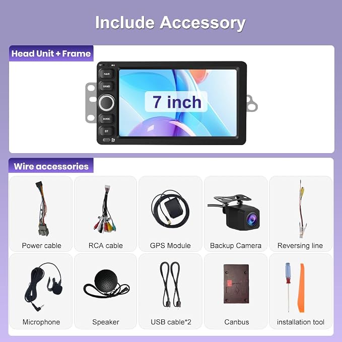 Android 15 Car Radio Stereo for 2003-2006 Chevrolet Chevy Silverado Impala Tahoe GMC Sierra Yukon with 4G RAM 64G ROM Backup Camera Wireless Carplay Android Auto GPS FM Bluetooth