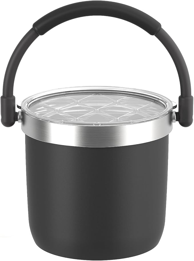 256 oz / 7L Insulated Ice Bucket with Lid and Handle, Stainless Steel Beverage Bucket for Beer, Wine & Champagne, Double Wall Vacuum Cooler for Parties, Patio & Outdoor Entertaining
