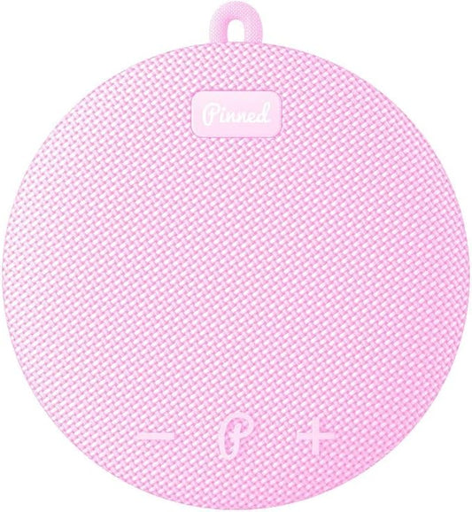 Pinned 2.0 Dart Magnetic Speaker - USB-C Rechargeable, 10+ Hour Battery, IPX7 Waterproof, Bluetooth 5.0 with Carabiner - Bluetooth Speakers - Golf Gifts for Men - Magnetic Golf Cart Speakers - Pink