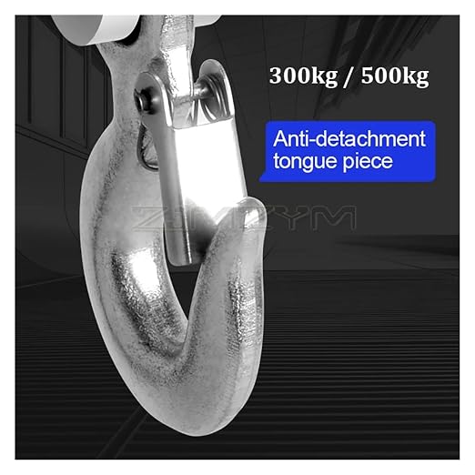 300KG/500KG Digital Crane Scale Portable Hanging Heavy Duty LCD Backlight Industrial Hook Scales Unit Change(Blue,500KG)