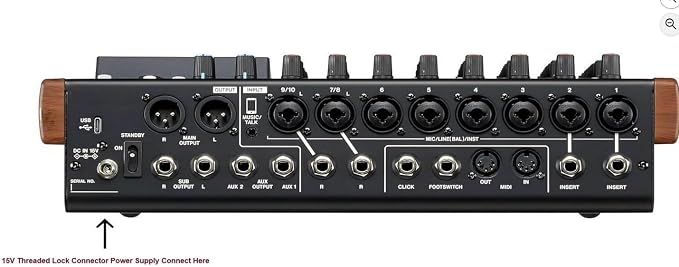 AC Adapter Compatible with TASCAM PS-M1524A Power Supply for TASCAM Model 12 Mixer Recorder Controller