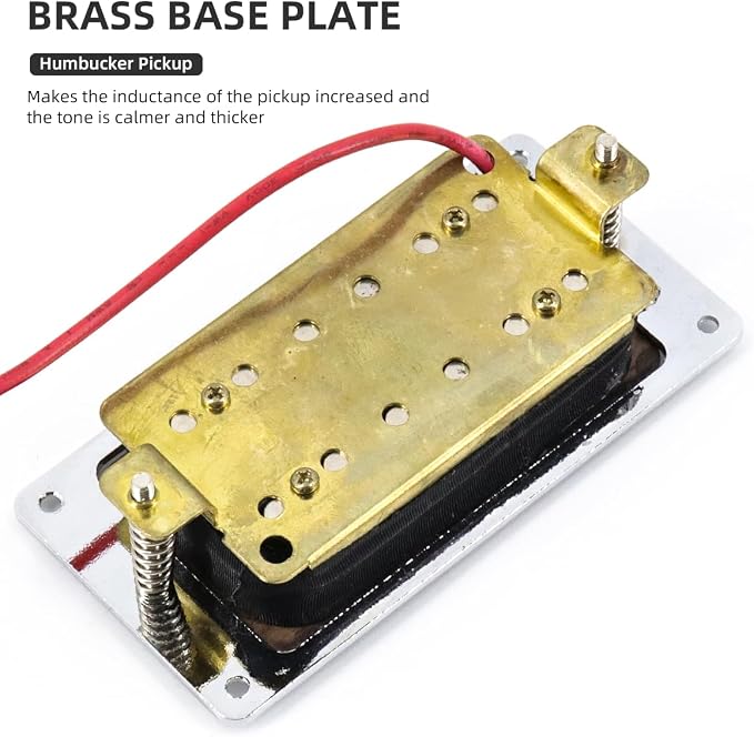6 String Rosewood Humbucker Pickups for Electric Guitar Replacement Parts (non-adjustable slug)