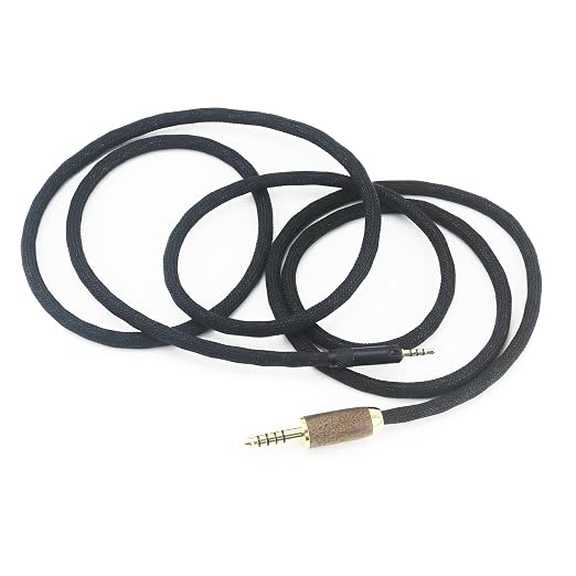 NewFantasia 4.4mm Balanced Male 6N OCC Copper Silver Plated Cord 4.4mm Balanced Cable Compatible with Sennheiser HD598 HD598 SE, HD560s HD598 Cs, HD598 SR, HD599 HD620S Headphone Walnut Wood Shell