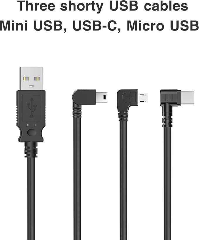 Dashcam Power Adapter Compatible with Ford Bronco, F150 and More(16P TypeA),Connects to Rearview Mirror,Built-in Hide USB to GPS Radar Dash Cam Charger Adapter Cable,Clean Install