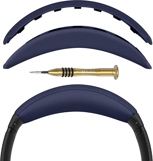 Geekria Headband Pad Compatible with Bose QuietComfort 35 ii Gaming, QC35II/ QC35/ QC45/ QCSE Headphones, Replacement Band Repair Part (Dark Blue)