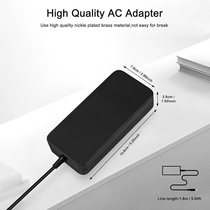 120W 6.32A Charger Compatible with Intel Nuc 10 11 12 13 14 Pro Kit Mini PC LG 17U70N 15U70P FSP120-ABBN2 A15-120P1A ADP-120RH B ADP-120ZB B PA-1121-28 AC Adapter