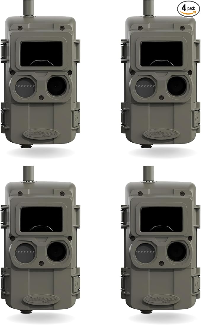 Cuddeback CuddeLink IR (4-Pack) LL-2A (L-Series) Cellular Trail Camera, with Low-Glow IR Illumination, 850nm IR LED, for Hunting, Backyard Wildlife & Outdoor Game Monitoring