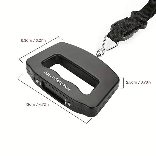 50kg/10g Digital Luggage Scale Electronic Portable Suitcase Travel Weighs with Backlight Electronic Travel Hanging Scales