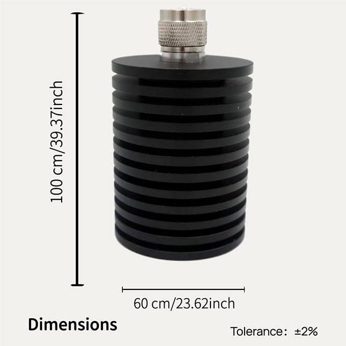 BECEN 100 Watt PL259 Dummy Load - Terminal 100W UHF DC to 1.0Ghz 50Ohm Lower VSWR (100 Watt)